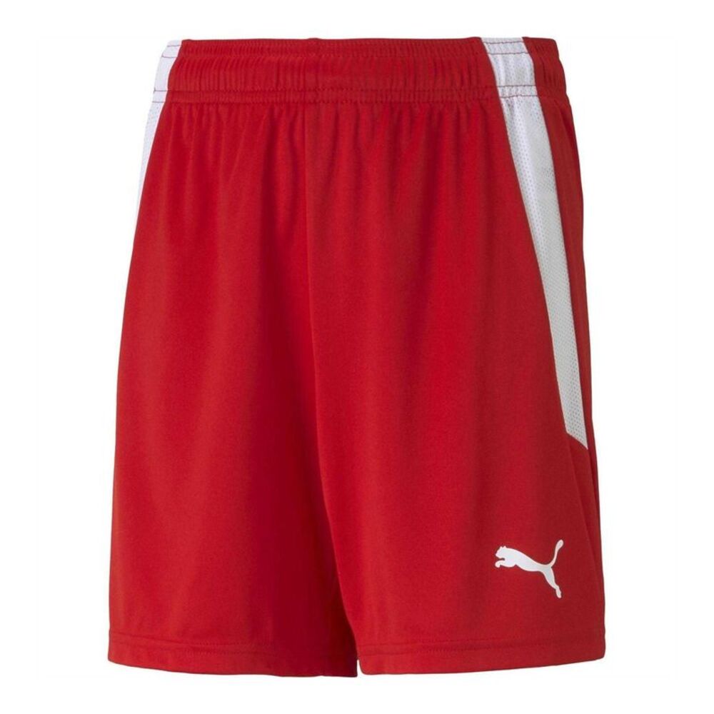 Puma Childrens/Kids Team Liga Football Shorts / Red/White